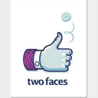 Two Face Posters and Art